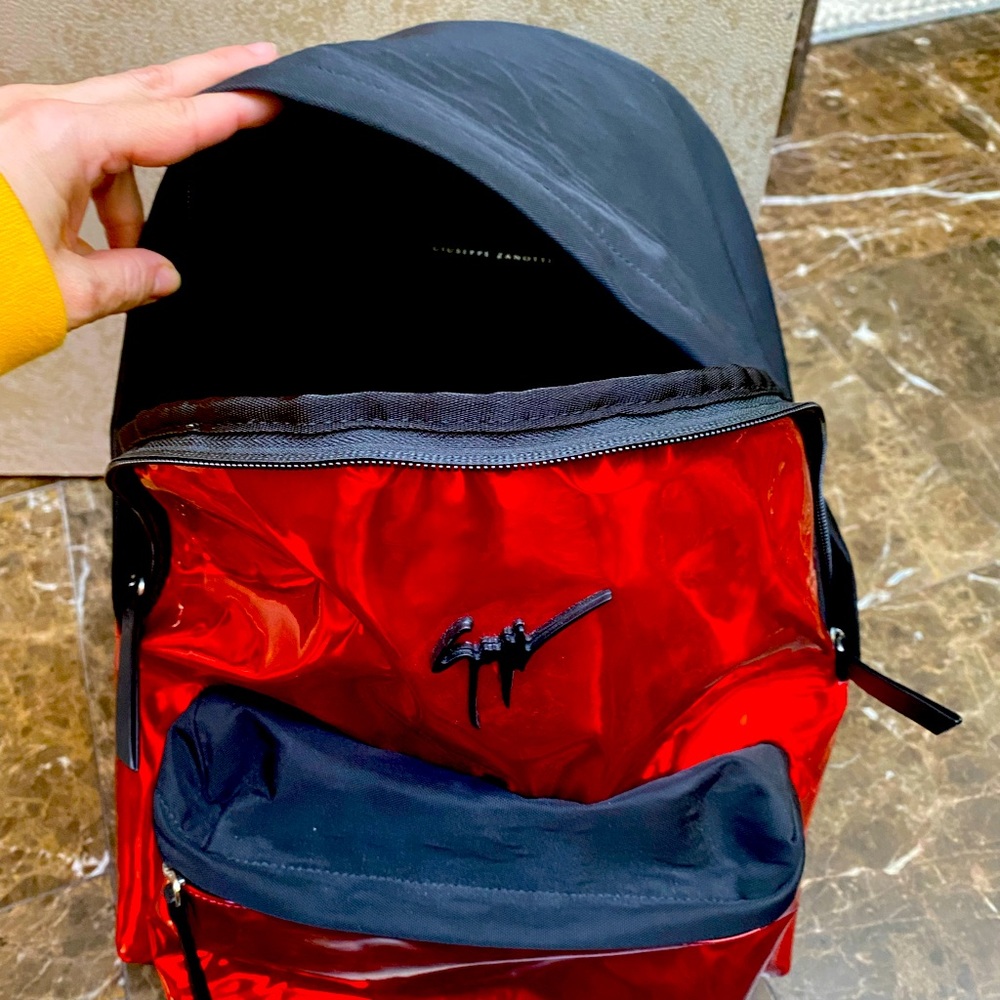 GUISEPPE ZANOTTI patent backpack